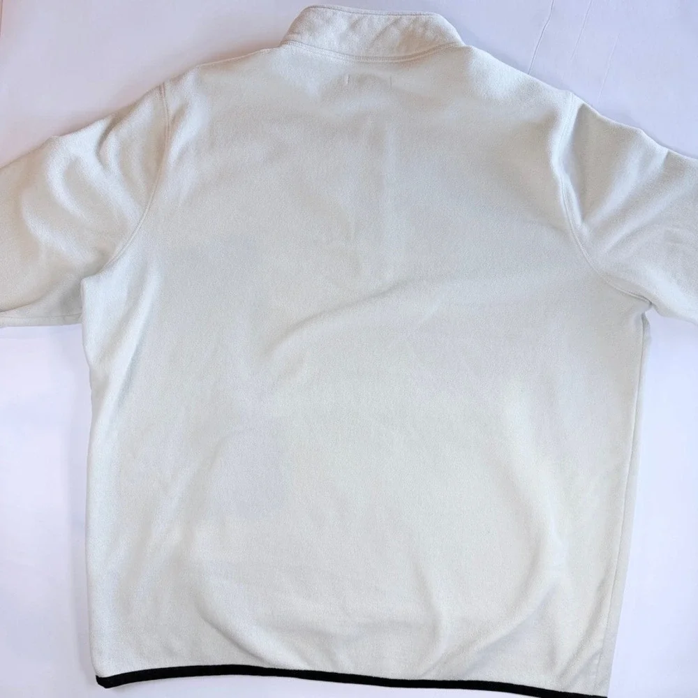 Banana Republic Arctic Fleece Quarter Zip Pullover Mens XXL‎ White 762211-01